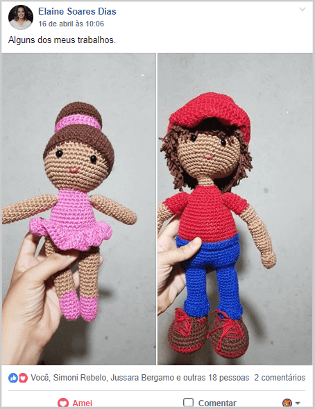 Bonecas de amigurumi